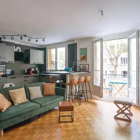 Cosy 1bd Apart With Balcony For 4 Paris